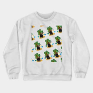 Little cute bear in pattern Crewneck Sweatshirt